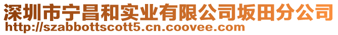 深圳市寧昌和實(shí)業(yè)有限公司坂田分公司