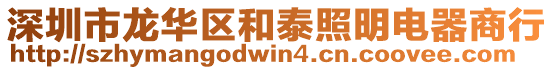 深圳市龍華區(qū)和泰照明電器商行