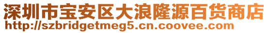 深圳市寶安區(qū)大浪隆源百貨商店