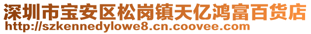 深圳市寶安區(qū)松崗鎮(zhèn)天億鴻富百貨店