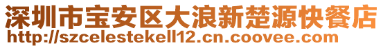 深圳市寶安區(qū)大浪新楚源快餐店