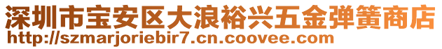 深圳市寶安區(qū)大浪裕興五金彈簧商店