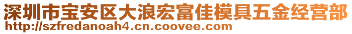 深圳市寶安區大浪宏富佳模具五金經營部