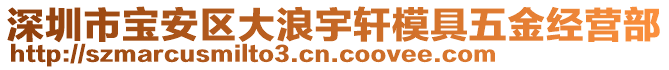 深圳市寶安區(qū)大浪宇軒模具五金經(jīng)營(yíng)部