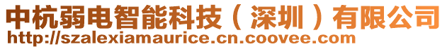 中杭弱電智能科技（深圳）有限公司