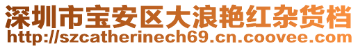 深圳市寶安區(qū)大浪艷紅雜貨檔