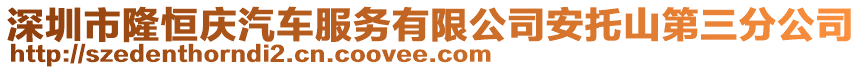 深圳市隆恒慶汽車服務有限公司安托山第三分公司