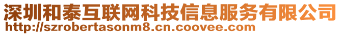 深圳和泰互联网科技信息服务有限公司