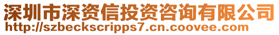 深圳市深資信投資咨詢有限公司