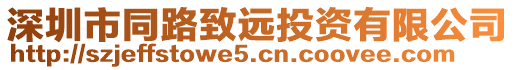 深圳市同路致遠投資有限公司