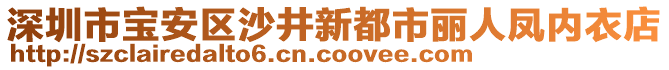 深圳市寶安區沙井新都市麗人鳳內衣店