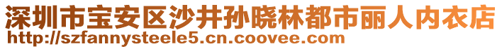 深圳市寶安區(qū)沙井孫曉林都市麗人內(nèi)衣店