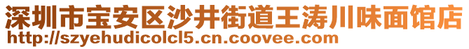 深圳市寶安區(qū)沙井街道王濤川味面館店