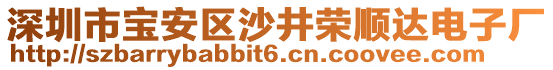 深圳市寶安區(qū)沙井榮順達電子廠