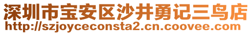 深圳市寶安區(qū)沙井勇記三鳥店