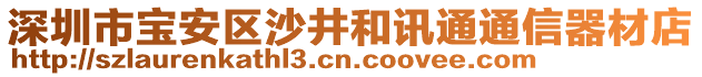 深圳市寶安區沙井和訊通通信器材店