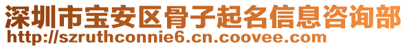 深圳市寶安區(qū)骨子起名信息咨詢部