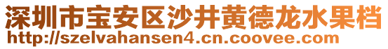 深圳市寶安區(qū)沙井黃德龍水果檔