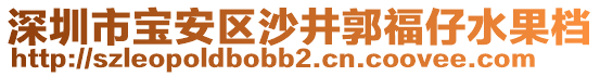 深圳市寶安區(qū)沙井郭福仔水果檔