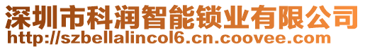 深圳市科潤智能鎖業有限公司