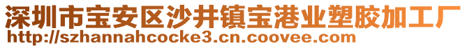 深圳市寶安區(qū)沙井鎮(zhèn)寶港業(yè)塑膠加工廠