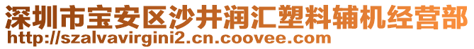 深圳市寶安區沙井潤匯塑料輔機經營部