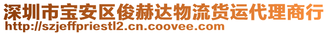 深圳市寶安區(qū)俊赫達(dá)物流貨運(yùn)代理商行