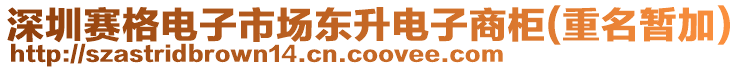 深圳賽格電子市場東升電子商柜(重名暫加)