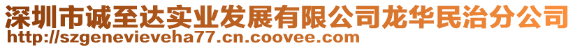 深圳市誠(chéng)至達(dá)實(shí)業(yè)發(fā)展有限公司龍華民治分公司