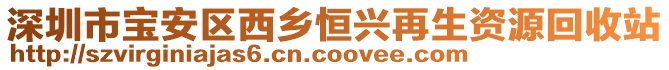 深圳市寶安區(qū)西鄉(xiāng)恒興再生資源回收站