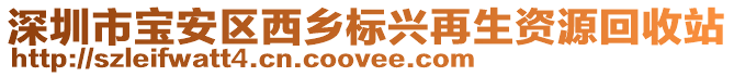 深圳市寶安區(qū)西鄉(xiāng)標(biāo)興再生資源回收站