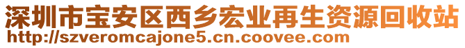 深圳市寶安區(qū)西鄉(xiāng)宏業(yè)再生資源回收站