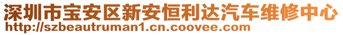 深圳市寶安區新安恒利達汽車維修中心