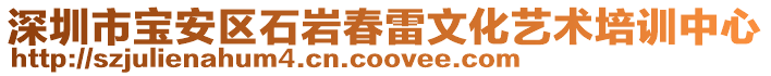 深圳市寶安區(qū)石巖春雷文化藝術(shù)培訓(xùn)中心