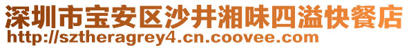 深圳市寶安區(qū)沙井湘味四溢快餐店