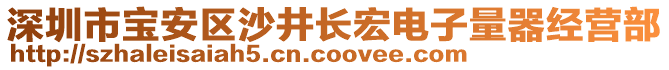 深圳市寶安區(qū)沙井長(zhǎng)宏電子量器經(jīng)營(yíng)部