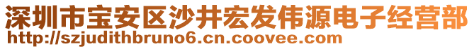 深圳市寶安區(qū)沙井宏發(fā)偉源電子經(jīng)營(yíng)部