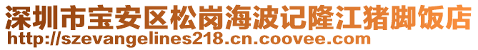 深圳市寶安區(qū)松崗海波記隆江豬腳飯店