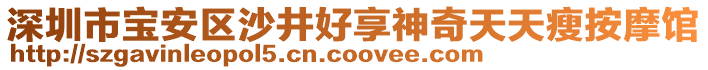 深圳市寶安區(qū)沙井好享神奇天天瘦按摩館