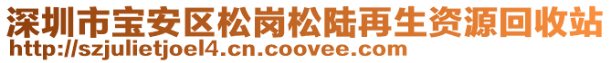 深圳市寶安區(qū)松崗松陸再生資源回收站