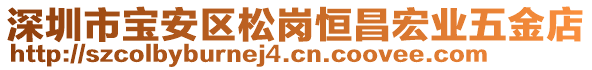 深圳市寶安區松崗恒昌宏業五金店