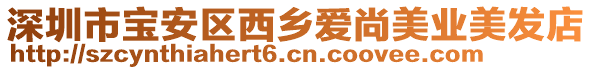 深圳市寶安區(qū)西鄉(xiāng)愛(ài)尚美業(yè)美發(fā)店