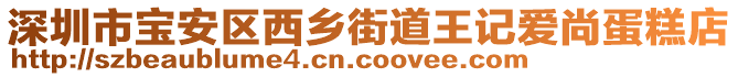 深圳市寶安區(qū)西鄉(xiāng)街道王記愛尚蛋糕店