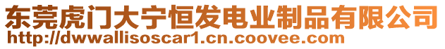 東莞虎門(mén)大寧恒發(fā)電業(yè)制品有限公司