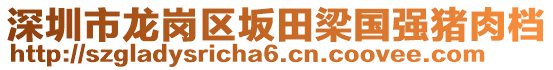 深圳市龍崗區(qū)坂田梁國強豬肉檔