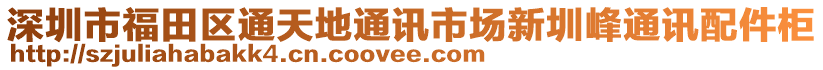 深圳市福田區(qū)通天地通訊市場新圳峰通訊配件柜