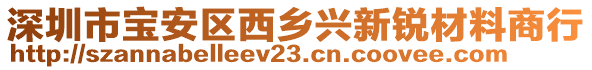 深圳市寶安區(qū)西鄉(xiāng)興新銳材料商行