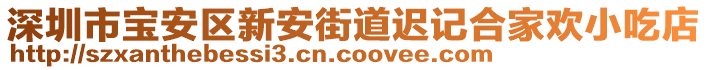 深圳市寶安區(qū)新安街道遲記合家歡小吃店