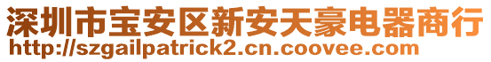 深圳市寶安區(qū)新安天豪電器商行