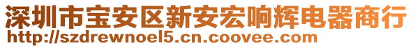 深圳市寶安區(qū)新安宏響輝電器商行